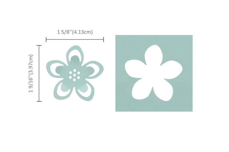 BiraBira 1 5/8 inch Flower Silhouette Craft Lever Punch for Scrapbooking Cards Paper Arts (Flower) - Image 2